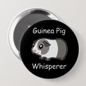 Guinee Pig Whisperer Ronde Button 4,0 Cm (Voorkant /achterkant)