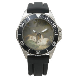 Guinee Pigs (door George Morland) Horloge