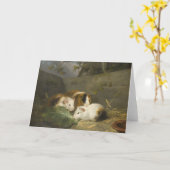 Guinee Pigs (door George Morland) Kaart (Gele Bloem)