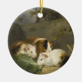 Guinee Pigs (door George Morland) Keramisch Ornament (Voorkant)