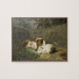 Guinee Pigs (door George Morland) Legpuzzel