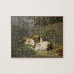 Guinee Pigs (door George Morland) Legpuzzel
