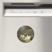 Guinee Pigs (door George Morland) Magneet (Insitu (Vaatwasser))