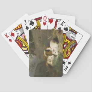 Guinee Pigs (door George Morland) Pokerkaarten