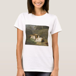 Guinee Pigs (door George Morland) T-shirt