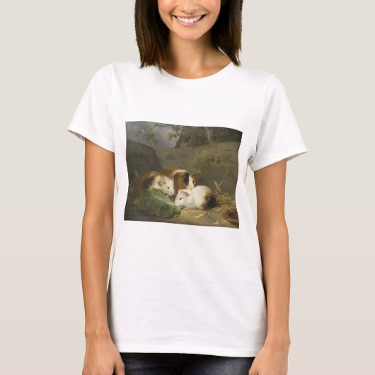 Guinee Pigs (door George Morland) T-shirt (Voorkant)