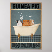 Guinee Pigs Hot Bath 25C Poster (Voorkant)