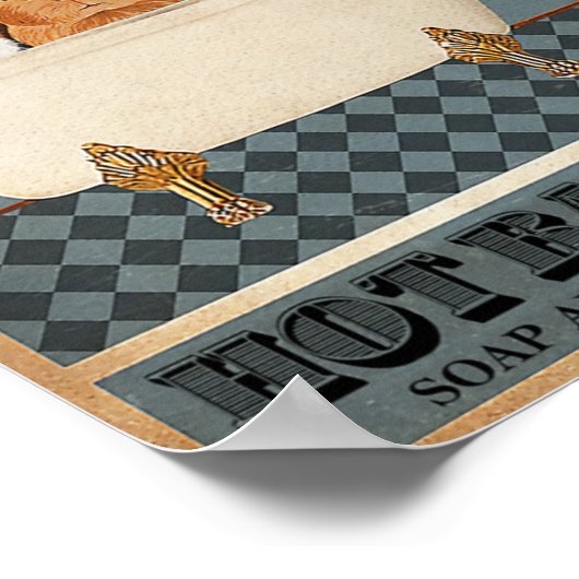 Guinee Pigs Hot Bath 25C Poster (Hoek)