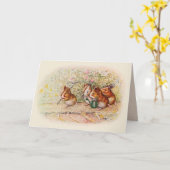 Guinee-Pigs in de tuin Kaart (Gele Bloem)