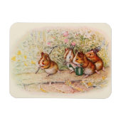 Guinee-Pigs in de tuin Magneet (Horizontaal)