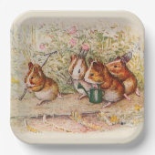 Guinee-Pigs in de tuin Papieren Bordje (Voorkant)