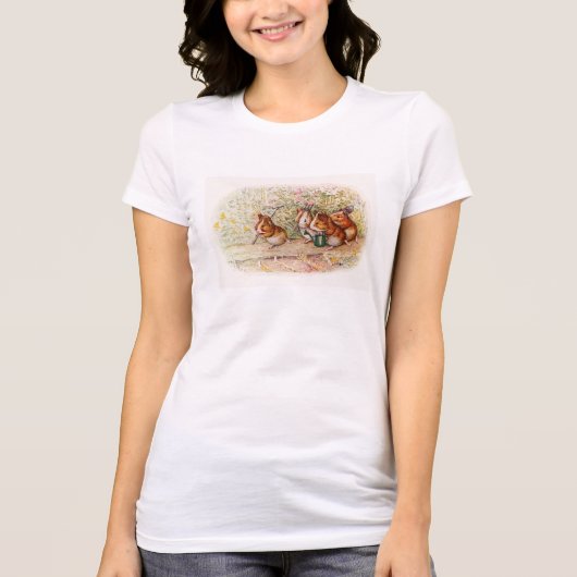 Guinee-Pigs in de tuin T-shirt (Voorkant)