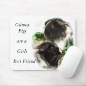 Guinee Pigs is een meisje met de beste vriendin Muismat (Met muis)