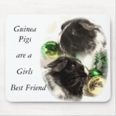 Guinee Pigs is een meisje met de beste vriendin Muismat (Voorkant)