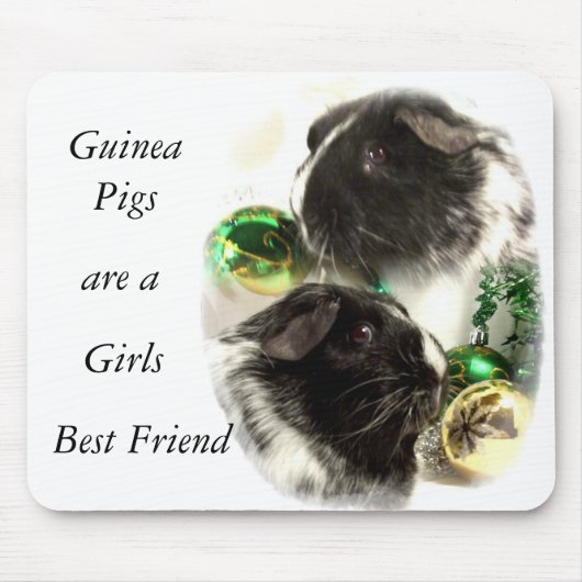 Guinee Pigs is een meisje met de beste vriendin Muismat (Voorkant)