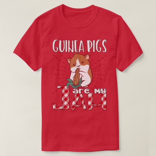 Guinee Pigs is mijn jam 631 T-shirt (Design voorkant)