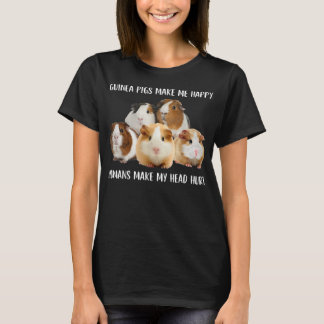 Guinee Pigs maakt me blij dat ik blij ben met de m T-shirt