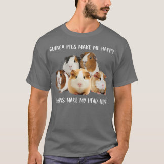 Guinee Pigs maakt me blij dat ik blij ben met de m T-shirt