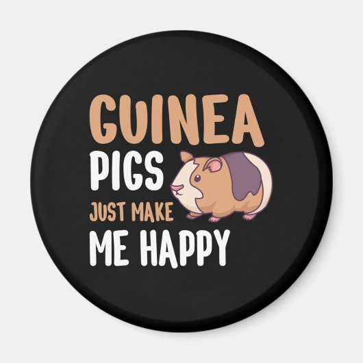 Guinee Pigs maakt me gewoon blij Magneet (Voorkant)