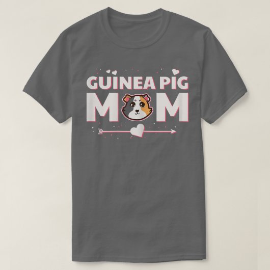 Guinee Pigs mam Cute Rodent Pet T-shirt (Design voorkant)