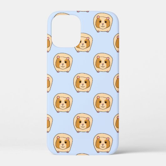 Guinee Pigs Pattern op Pastel Blue. Case-Mate iPhone Case (Achterkant)