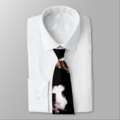 Guinee Pigs Pattern, Unisex Silky Stropdas (Gebonden)