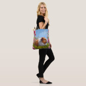 Guinee Pig's Pink Flower Paradise Tote Bag (Op model)
