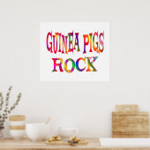 Guinee Pigs Rock Poster (Keuken)