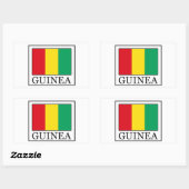 Guinee Rechthoekige Sticker (Vel)
