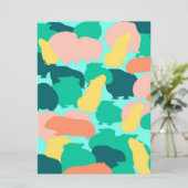 Guinee-roodroze kleuren Funny Pet Gift Ideeën Menu (Staand voorkant)