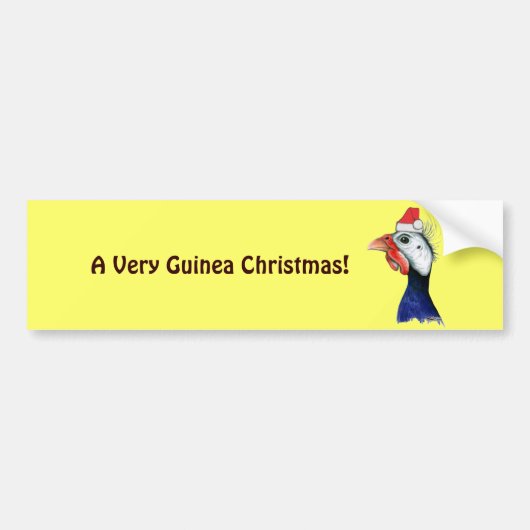 Guinee Santa Claus Bumpersticker (Voorkant)