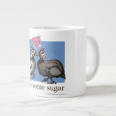 GUINEE SOMMIGE SUIKER extra grote guinee-mok Grote Koffiekop (Voorkant rechts)