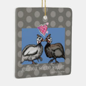 GUINEE SOMMIGE SUIKERpolkadot keramische siervoorw Keramisch Ornament (Rechts)