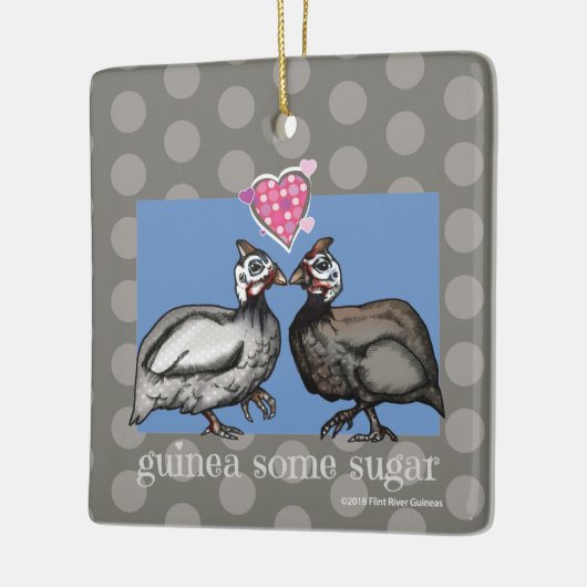 GUINEE SOMMIGE SUIKERpolkadot keramische siervoorw Keramisch Ornament (Links)