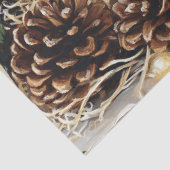 Guinee varken dragen van een Santa Hat Decoupage Tissuepapier (Detail)