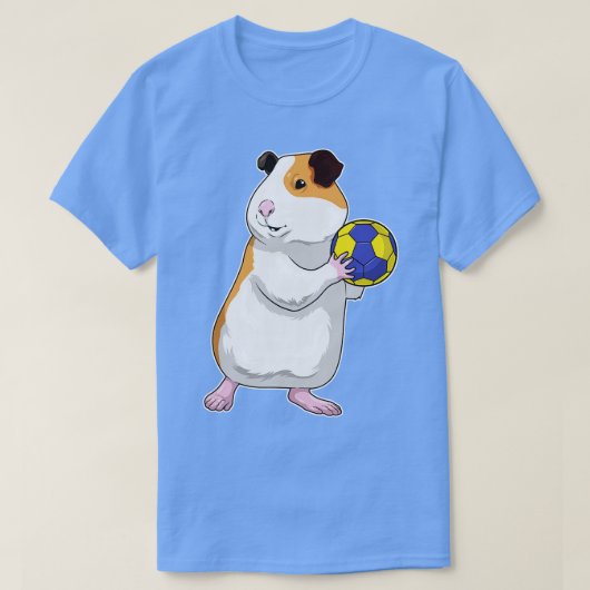 Guinee varken Handbal speler Handbal T-shirt (Design voorkant)