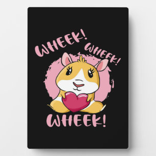 Guinee Varken Heart Wheek   Kute Baby Pet Lover Fotoplaat