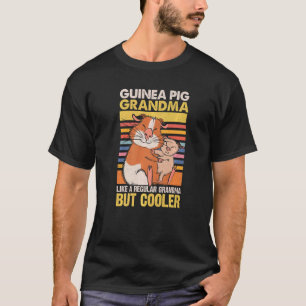 Guinee-Varkenshaar als een gewone oma, maar kool T-shirt