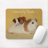 Guinee-Varkenshamfamilie Mousepad Muismat (Met muis)