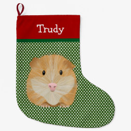 Guinee Varkenspet Gepersonaliseerd Grote Kerstsok