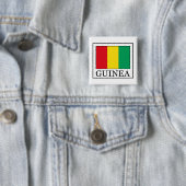 Guinee Vierkante Button 5,1 Cm (In situ)