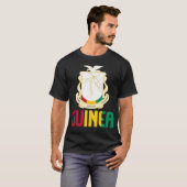 Guinee-vlag en wapenschild t-shirt (Voorkant volledig)
