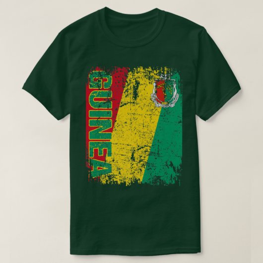 GUINEE-Vlag -GUINEE T-shirt (Design voorkant)