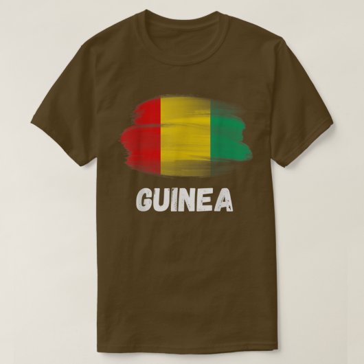 Guinee - vlag Pride Retro Guinee - vlagfamilie Mat T-shirt (Design voorkant)