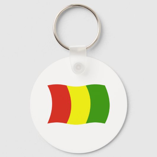 Guinee Vlag Sleutelhanger (Voorkant)