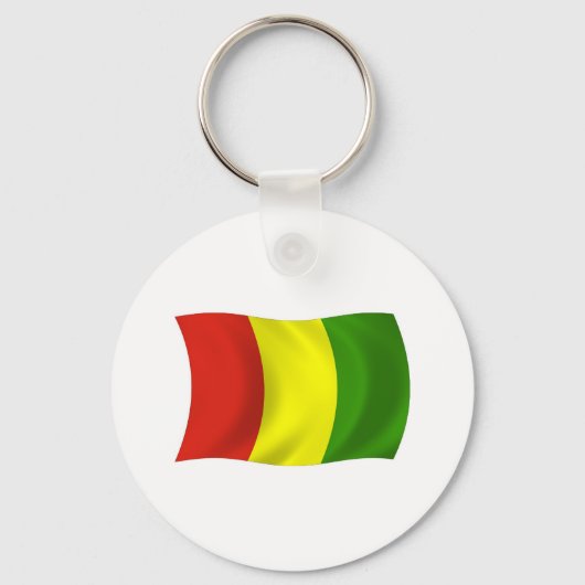 Guinee Vlag Sleutelhanger (Voorkant)