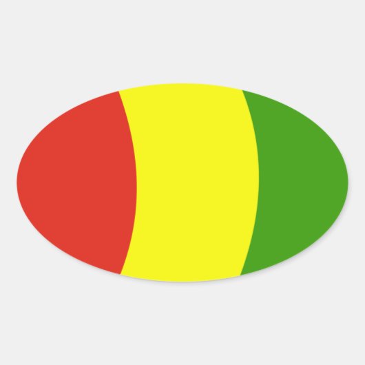 Guinee Vlag Sticker (Voorkant)