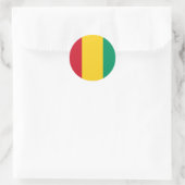 Guinee-vlaggen Ronde Sticker (Tas)