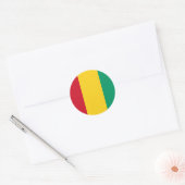 Guinee-vlaggen Ronde Sticker (Envelop)