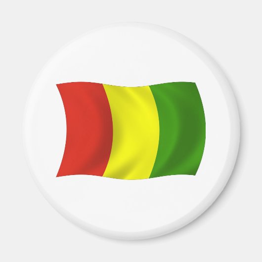 Guinee Vlagmagneet Magneet (Voorkant)